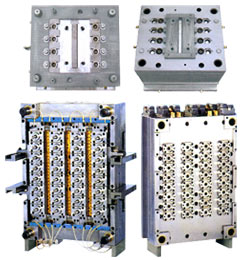 plastic bottle injection molds and preform making molds