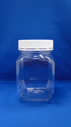 Pleastic fles - PET vierkante en taps toelopende plastic flessen (B357)