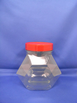 Bottiglia Pleastic - Bottiglie di plastica esagonali in PVC-351