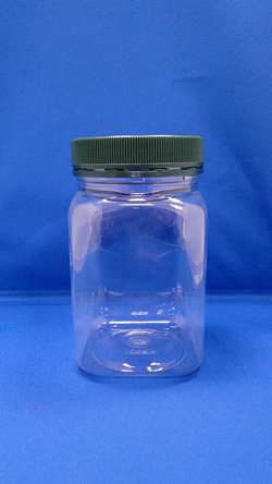 प्लास्टिक की बोतल - पीईटी स्क्वायर प्लास्टिक की बोतलें (B394)