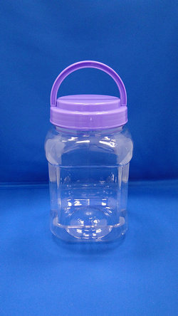 Botol Pleastik - Botol PET Kotak dan Botol Plastik Pegangan (D1204)