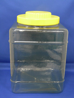 Pleastic fles - PVC vierkante plastic flessen-321